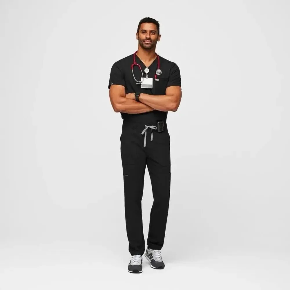 Figs Technical Collection Navy Blue Cairo Cargo  Straight Leg Scrub Pants XL - Picture 2 of 12